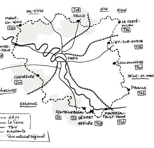 49 JOURS EN ÎLE-DE-FRANCE (2 livres : récit + photo)