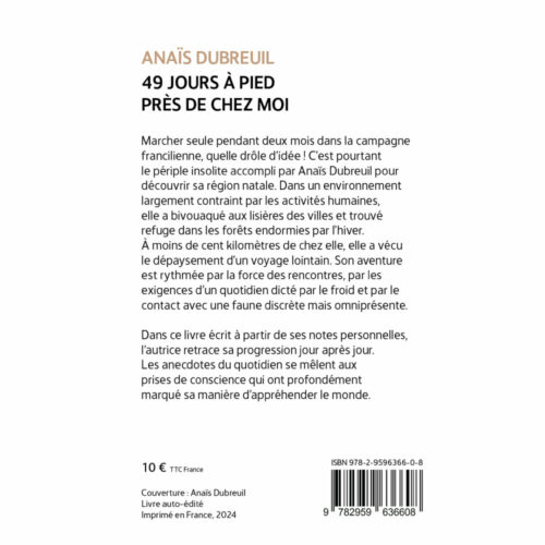 49 JOURS À PIED PRÈS DE CHEZ MOI (récit de voyage)