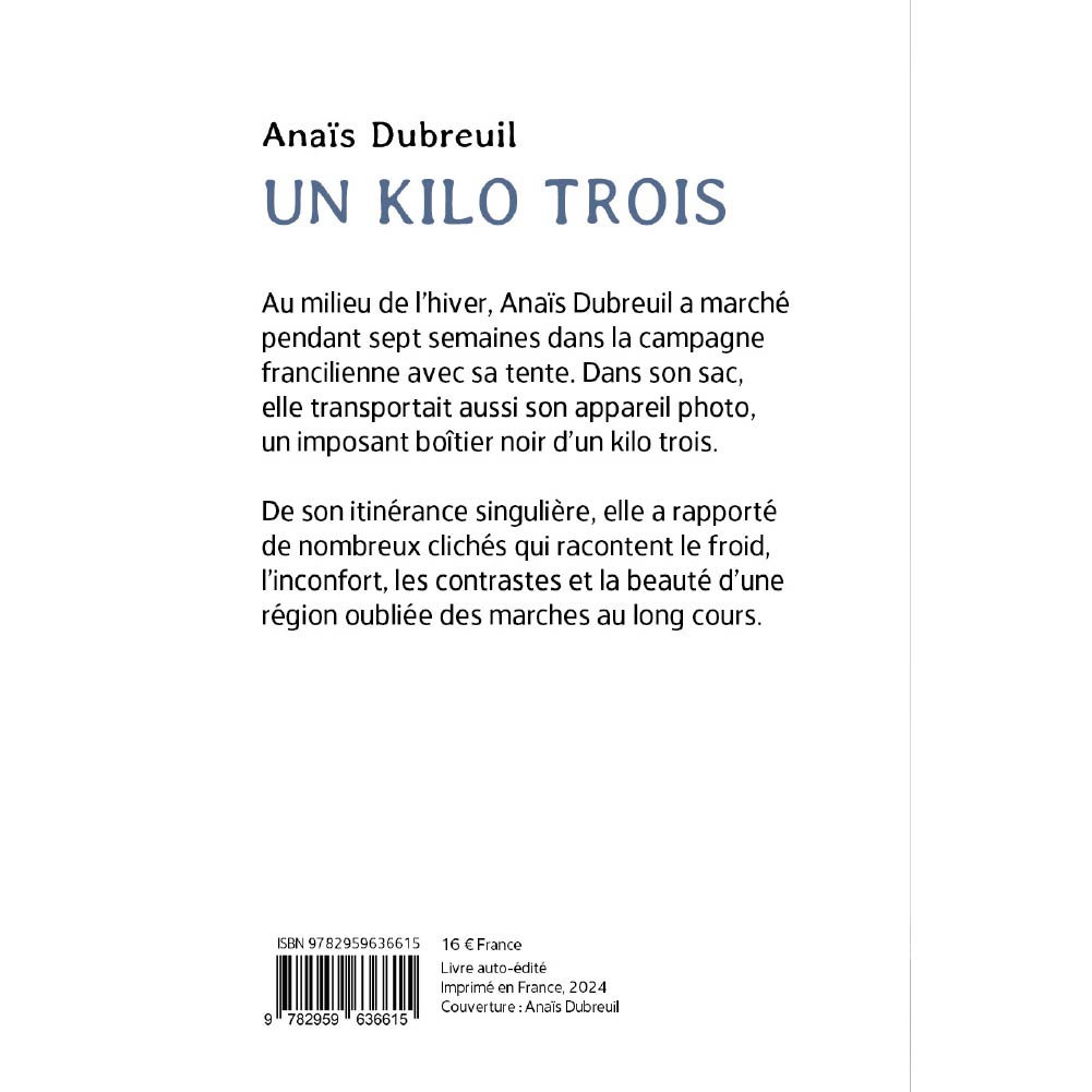 UN KILO TROIS (livre photo)